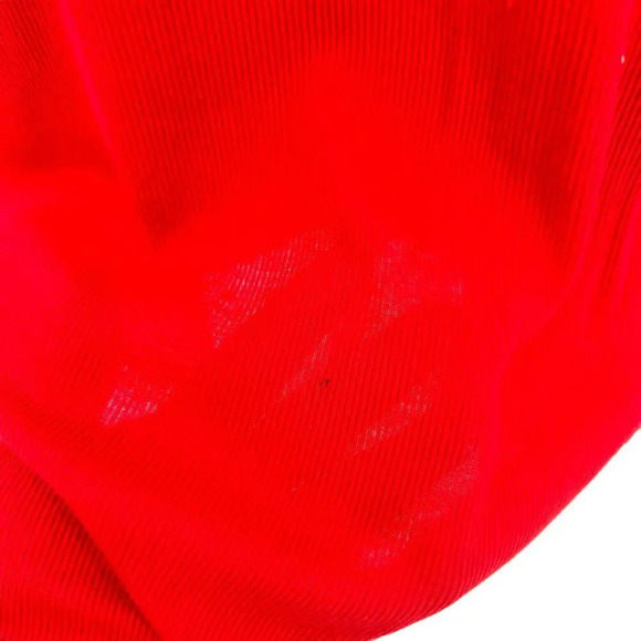 Balmain Red Cotton Ribbed Long Sleeve Scoop Neck Tee‎ Shirt Size XL **Flawed - Picture 5 of 12